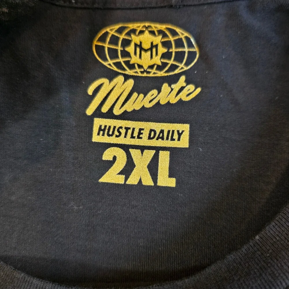 Muerte Hustle Daily Silent Moves Loud Results Graphic Tee Black 2XL Streetwear